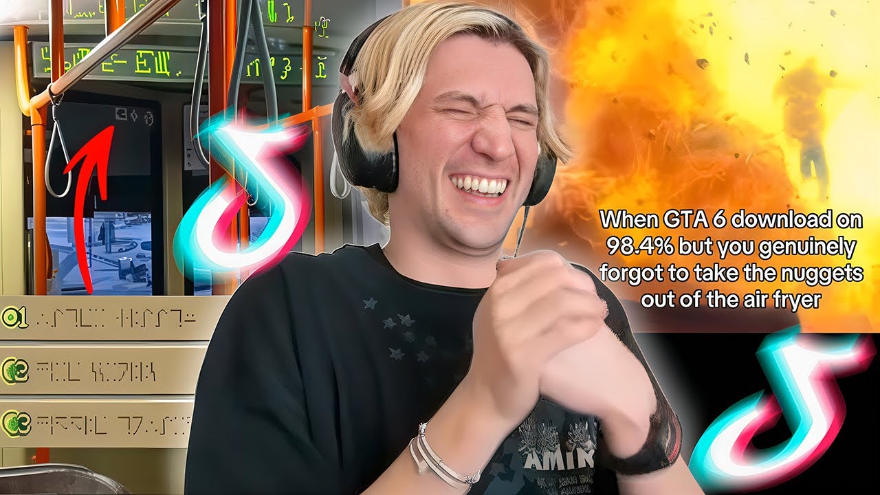 xQc реагирует на видео в TikTok, над которыми невозможно удержаться от смеха!