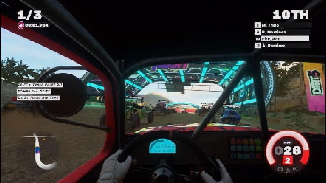 Racing in DIRT 5 first day, OMG Epic