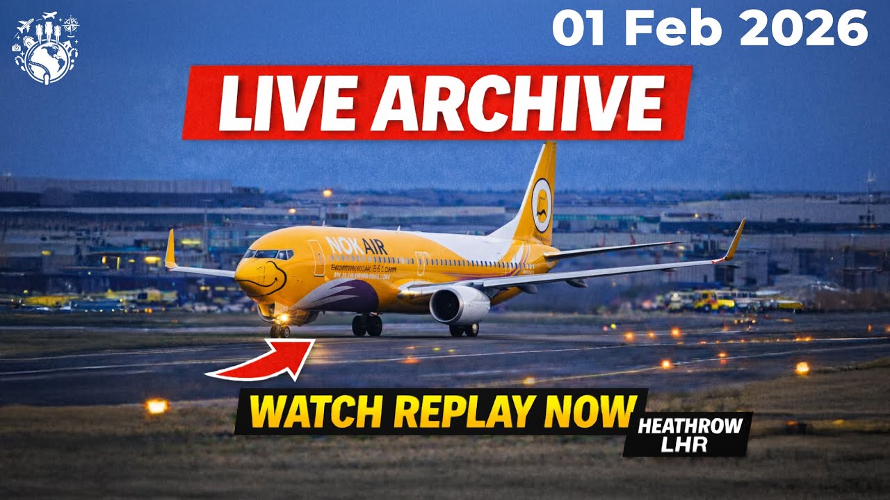🔴 LIVE 24/7: PTZ CCTV Heathrow Airport Plane Spotting ✈️ Real-Time Aircraft Landings Takeoffs (LHR)