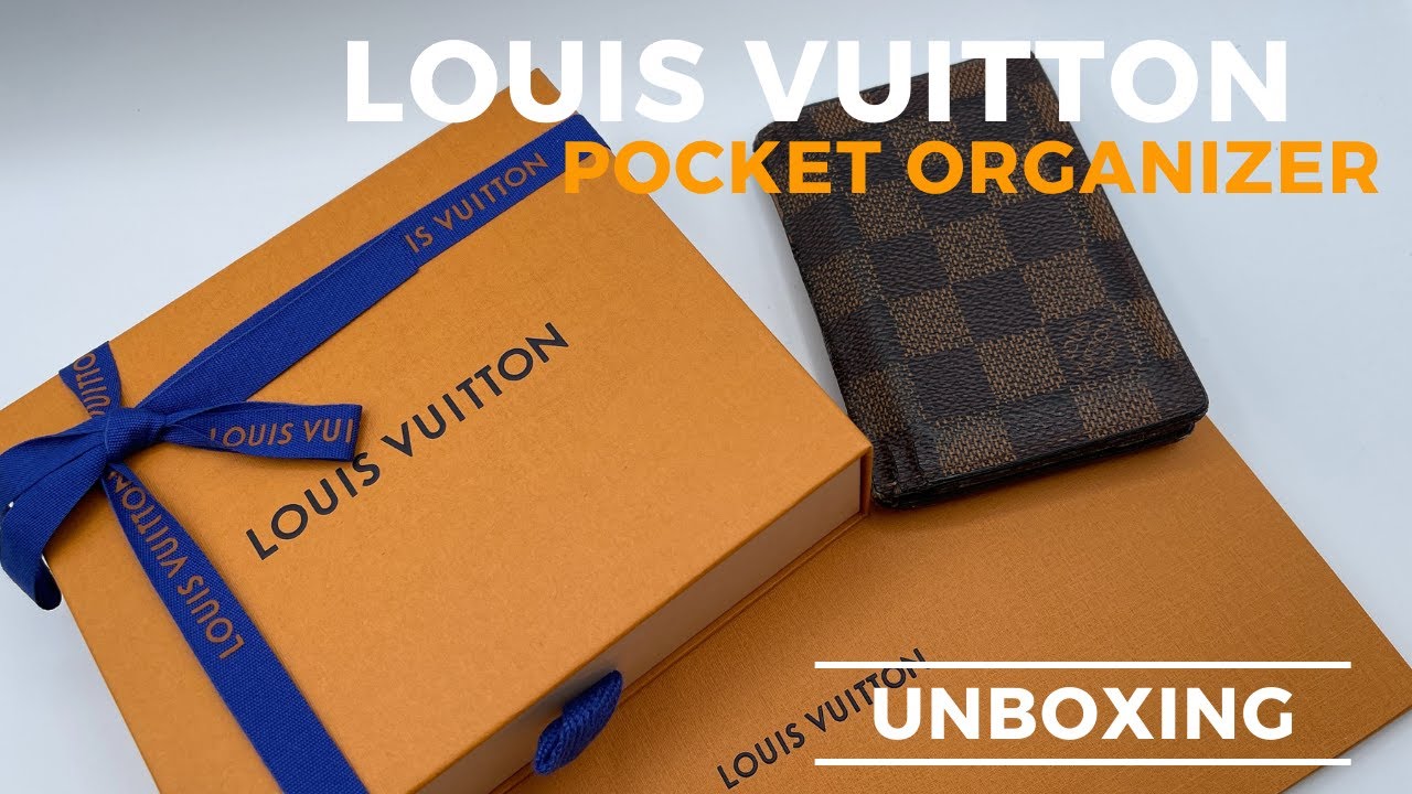Louis Vuitton Damier Ebene Pocket Organizer Wallet / Card Holder Unboxing & Review - My Daily Driver