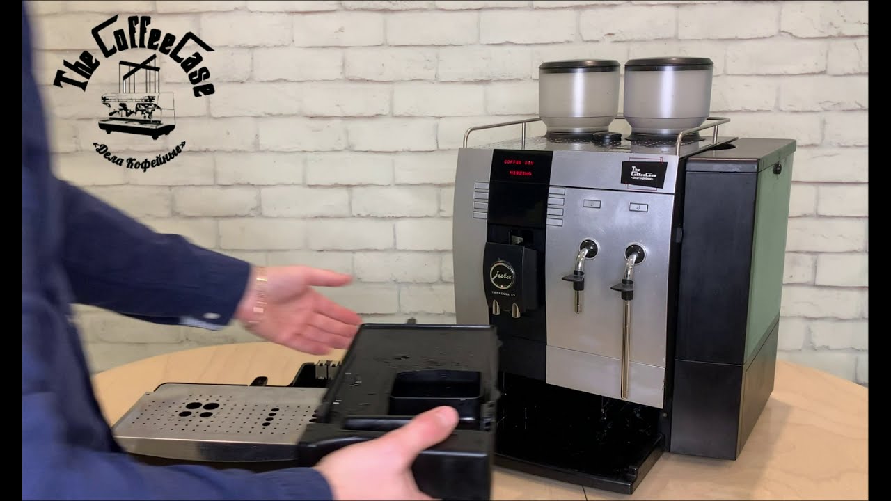 Чистка от кофейных масел на кофемашине Jura X9