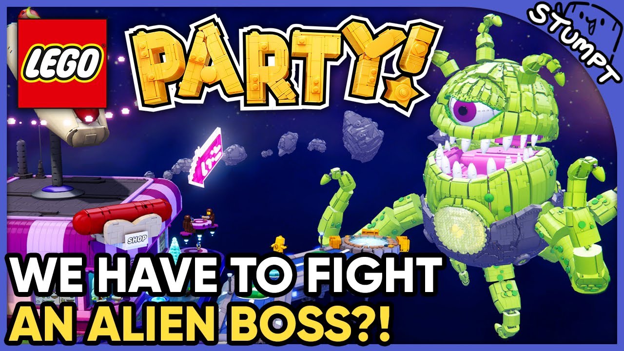 ALIEN BOSS FIGHT?! - Lego Party (4-Player Gameplay)
