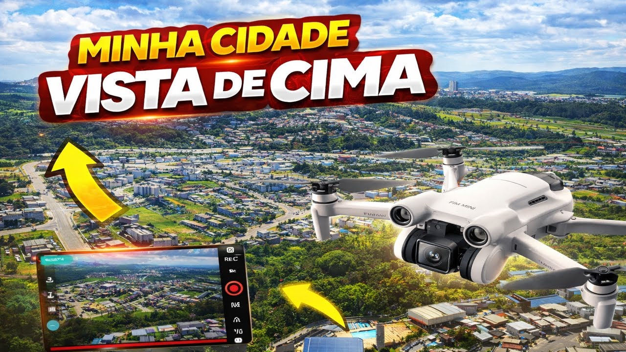 SOBREVOANDO MINHA CIDADE COM O FIMI MINI 3!!