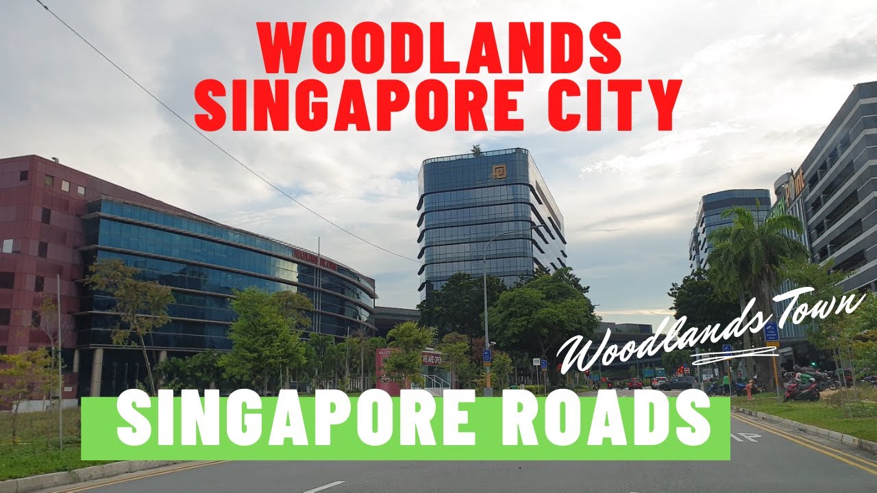 Driving Woodlands Town Singapore 4K - Driving In Singapore City