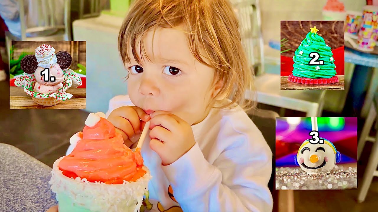Trying Every Christmas Food in Disneyland!!!