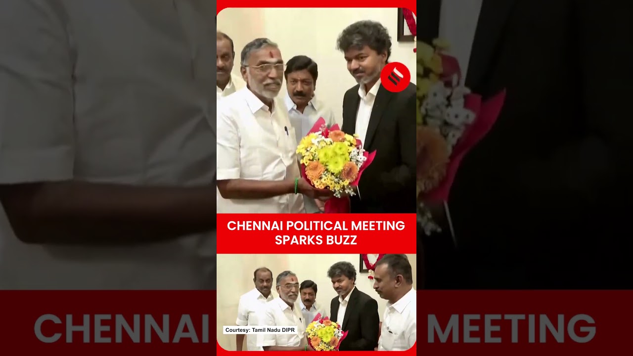 Tamil Nadu CM Vijay Visits AIADMK Office in Chennai