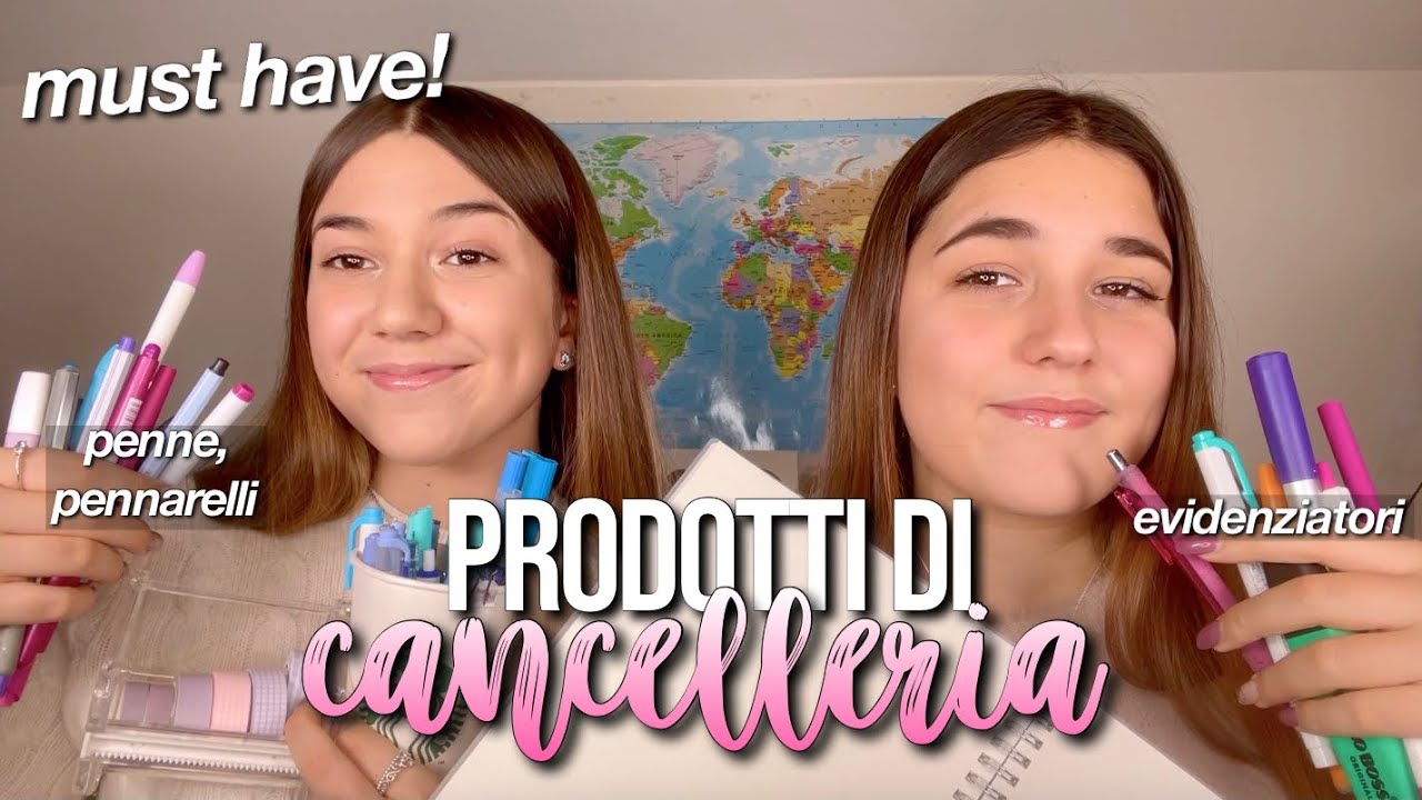 I NOSTRI PRODOTTI DI CANCELLERIA MUST HAVE📝💗 // evidenziatori, pennarelli, brush pens