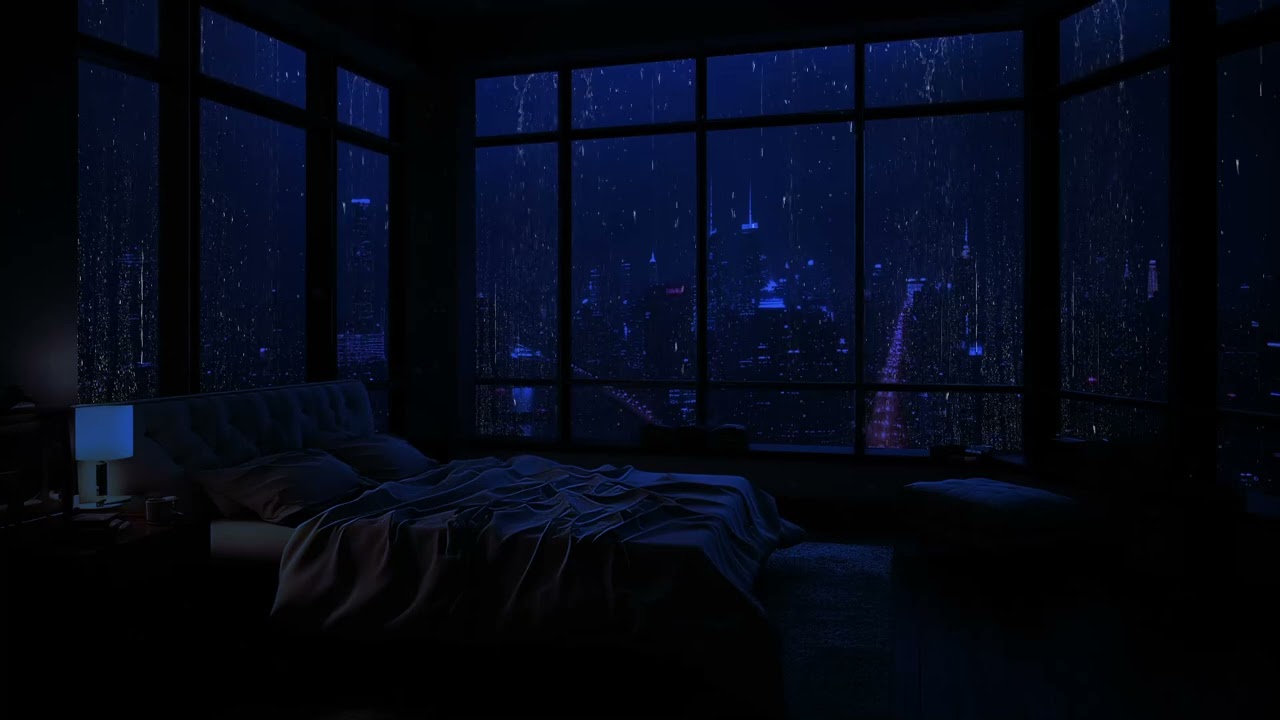 Rainy City Nights: 24-Hour Rain Sounds for Immediate Calm and Sleep 🌙