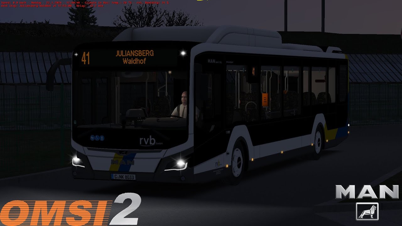 Omsi 2 - Rheinhausen - Line 41 - MAN New Lion's City 12G