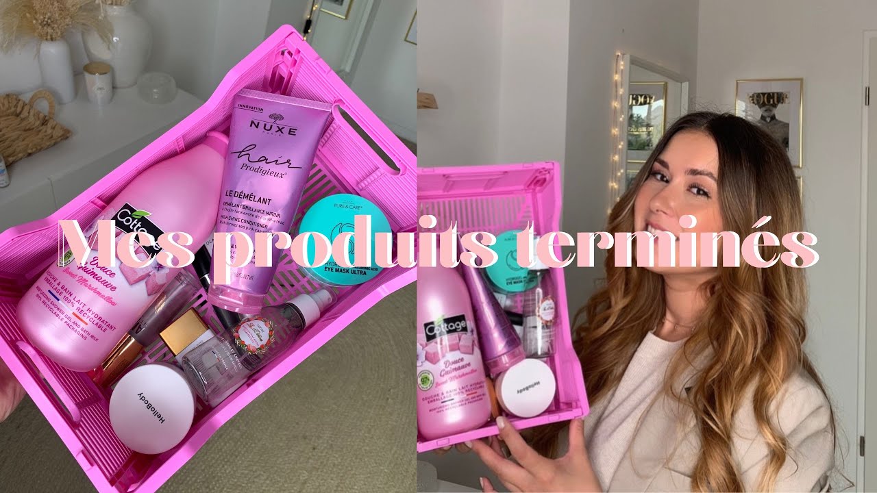 Mes produits terminés 😍 Caudalie, Nuxe, Drunk Elephant, Dior, Cottage, Charlotte Tilbury ...
