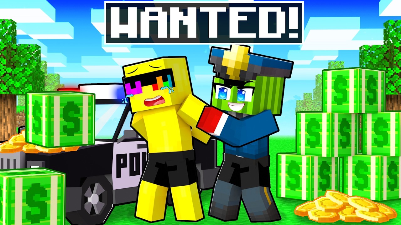 SUNNY is a WANTED Criminal in Minecraft!