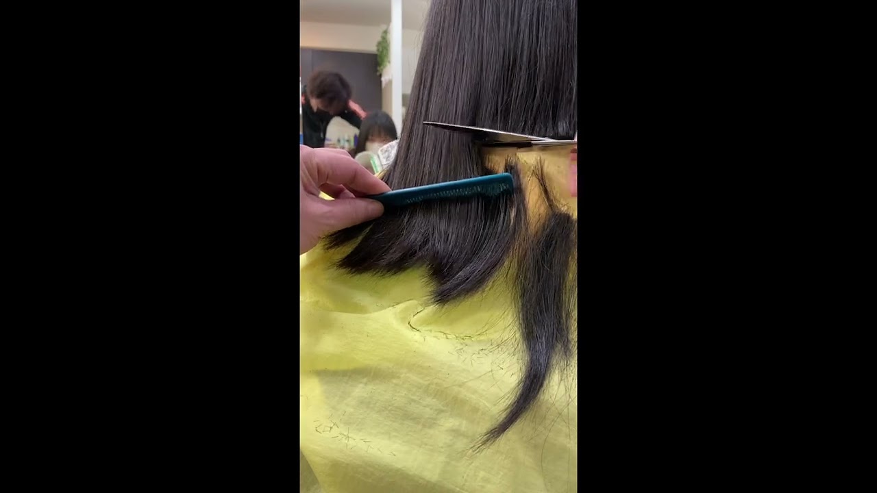 【音フェチ】asmrカット✂︎サラサラ黒髪女子高生バッサリカット✂︎