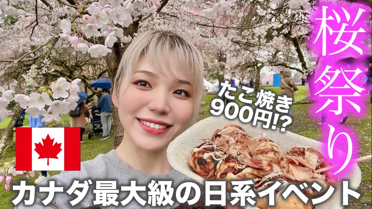 海外でお花見🌸カナダ最大級の桜祭りに参加してきた‼️【Sakura Days Japan Fair】