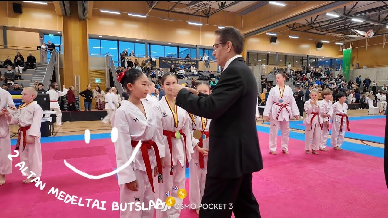 2 алттай ирлээ 🥇🥇 #vlog #family #familyvlog #teakwondo 