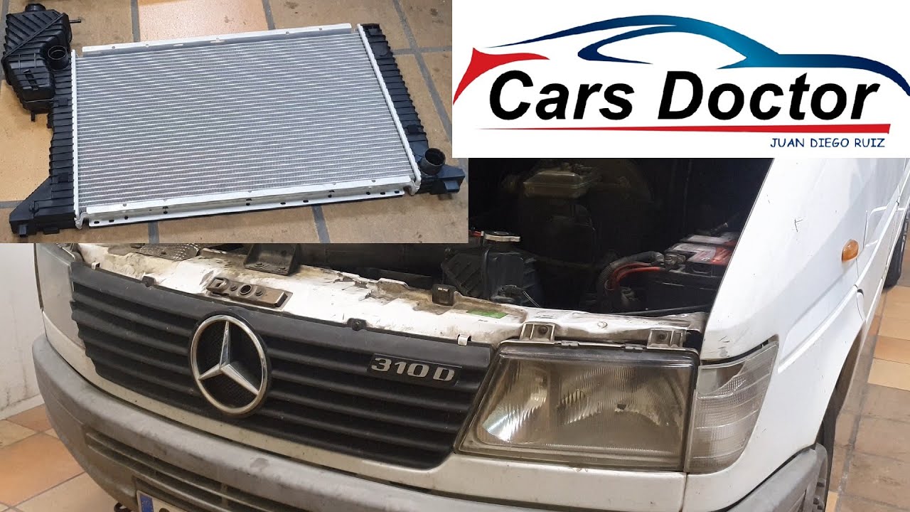 Cambio Radiador Mercedes Sprinter 310D Año1999 75Kw 102cv Motor 602980