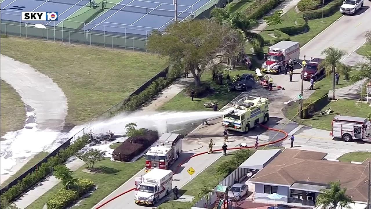 Small plane crashes after taking off from North Perry Airport in Pembroke Pines