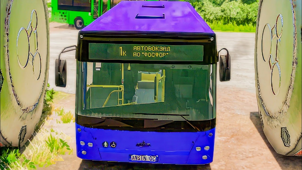 Colorful Buses, Cargo Truck & School Bus vs Giant Bollard Crash #shorts #beamngdrive #bus