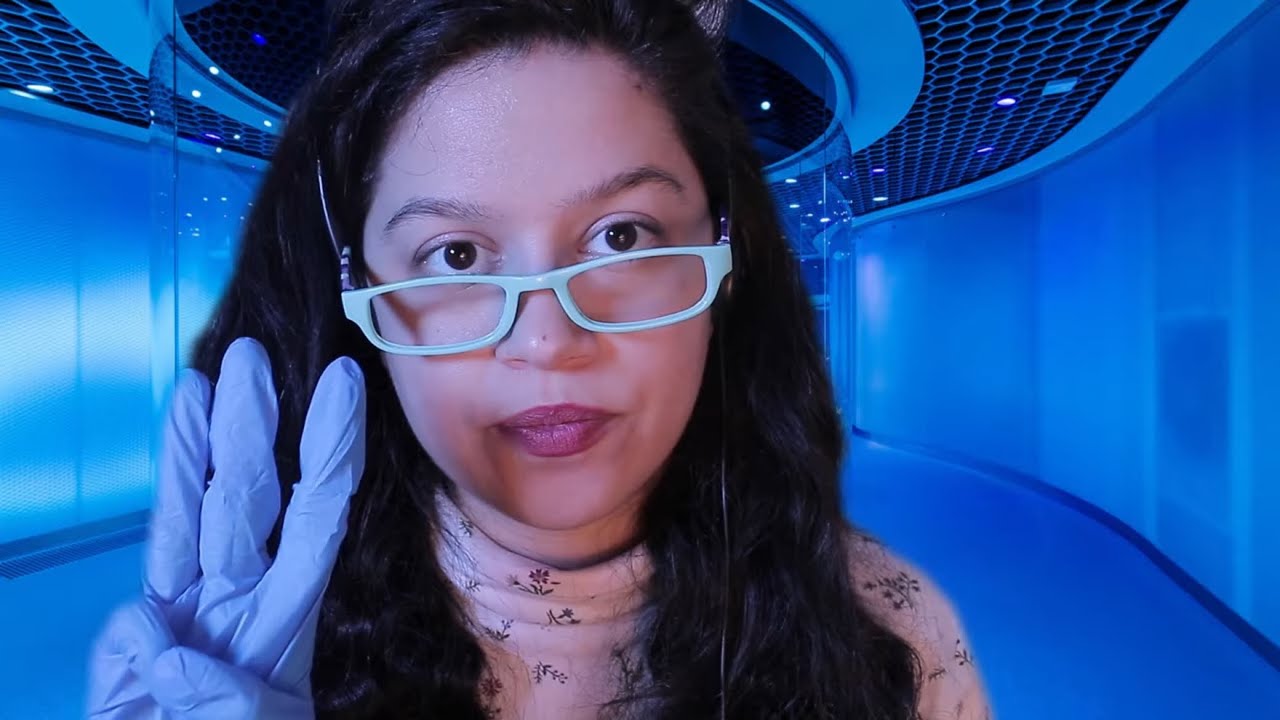 asmr • full eye exam (sci fi y2k series)