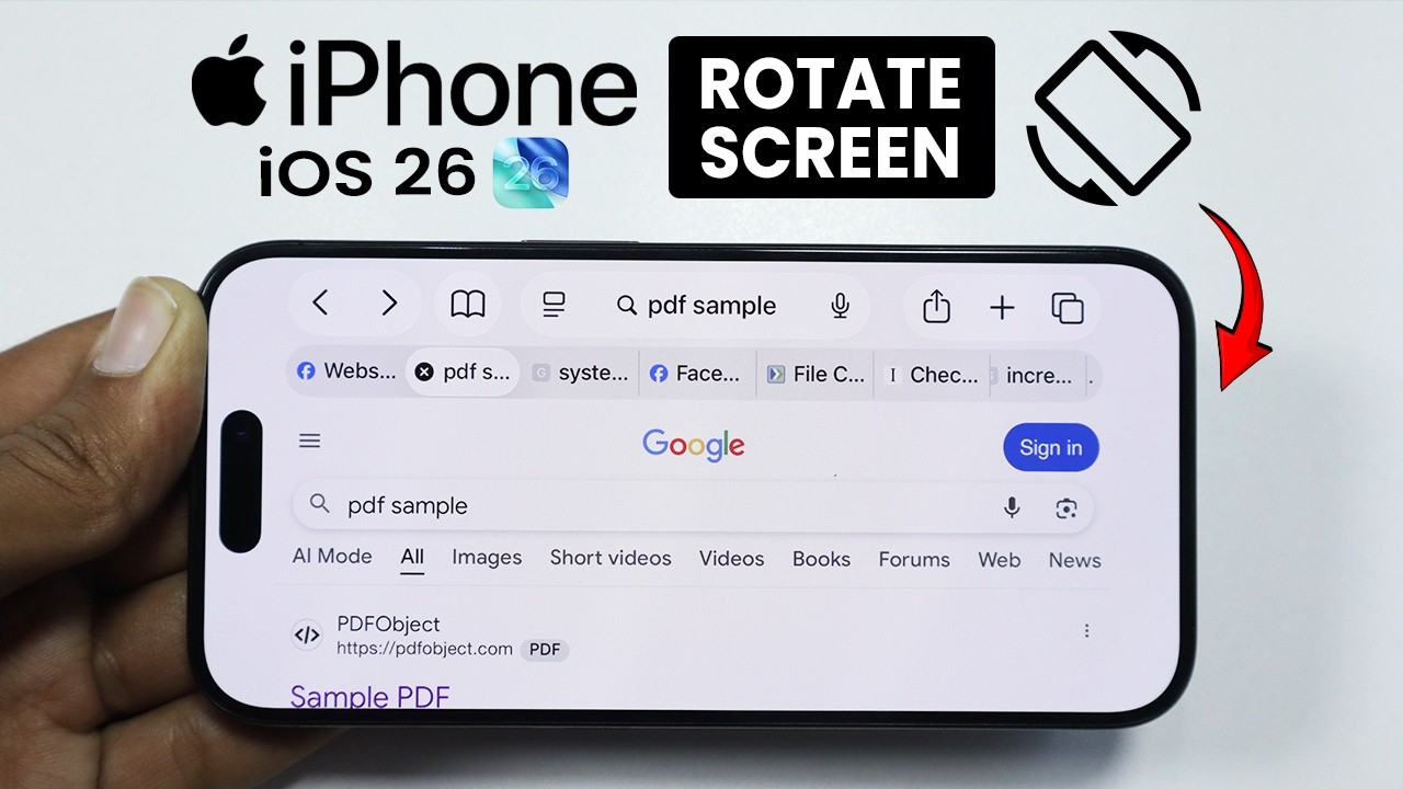 [iOS 26] How to Rotate Screen on Any iPhone - Turn On Screen Rotation