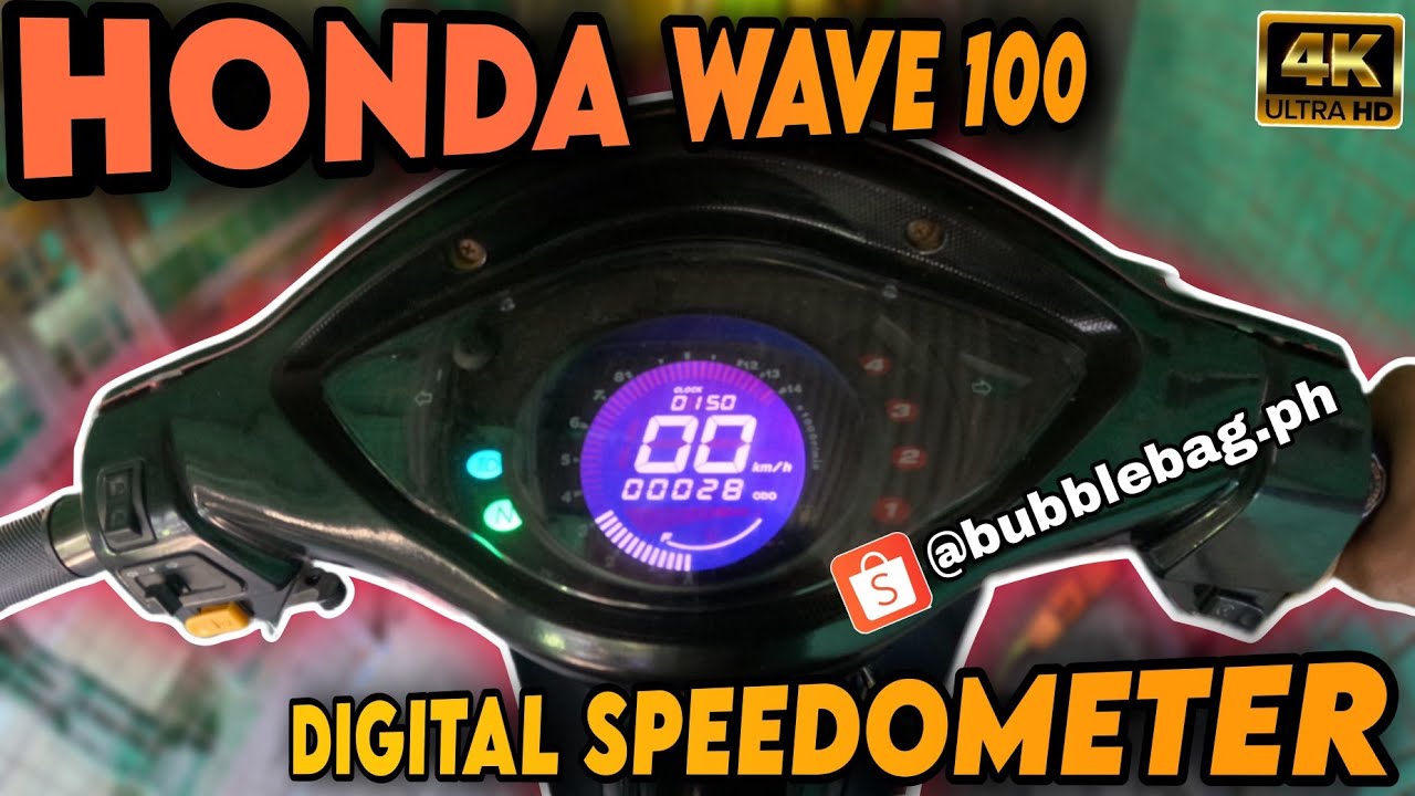 PAANO MAG INSTALL NG DIGITAL SPEEDOMETER SA HONDA WAVE 100 #digitalspeedometer