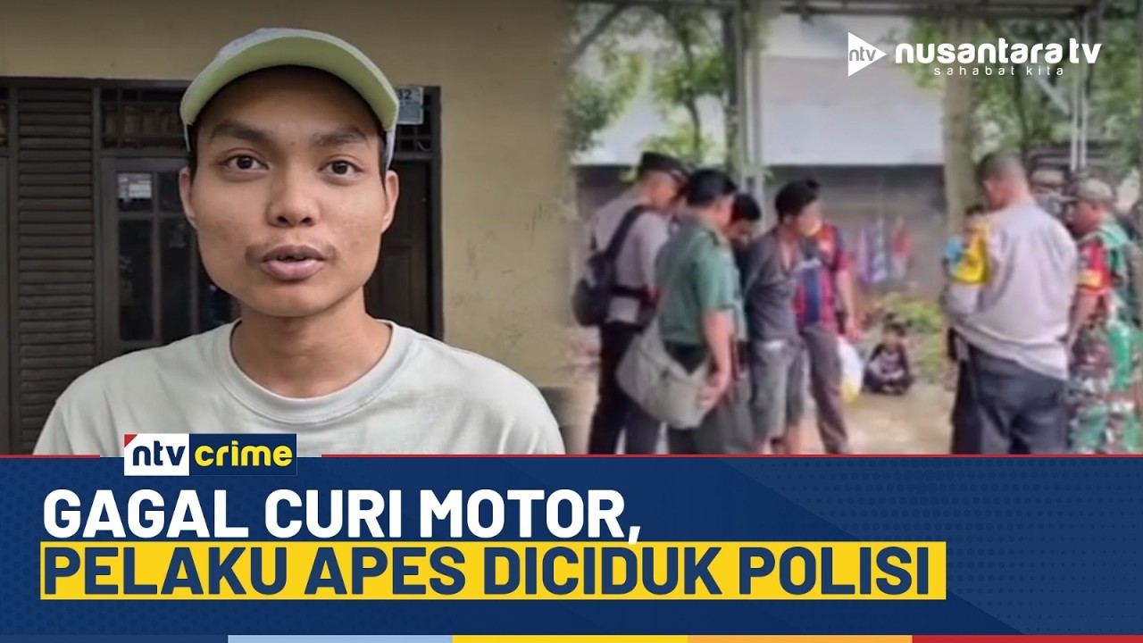 Apes! Pelaku Curanmor Tak Berkutik Ditangkap Polisi Usai Gagal Hidupkan Motor | NTV CRIME