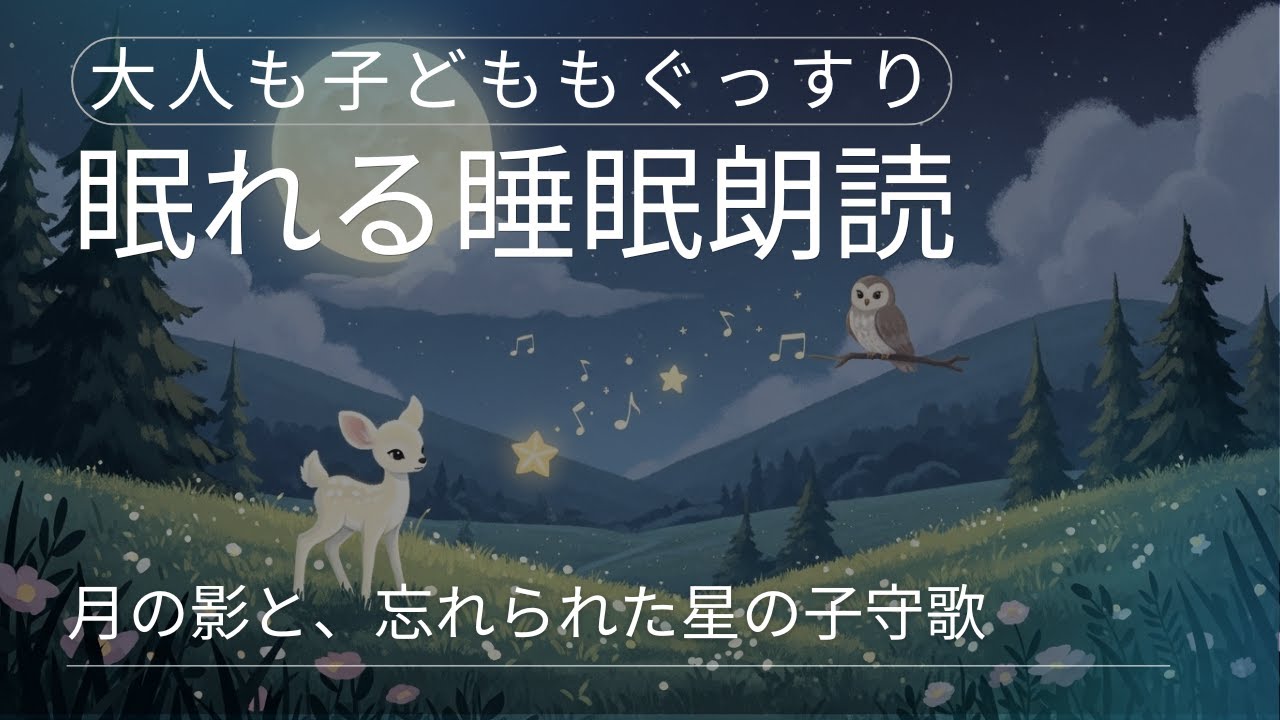 【大人も子どももぐっすり眠れるオリジナル睡眠朗読】月の影と、忘れられた星の子守歌