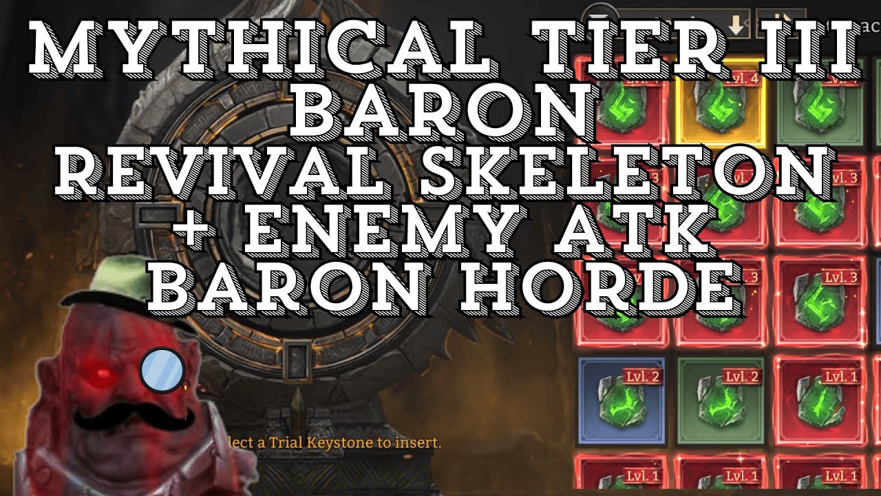 Malrik - Myth III - Baron - Skeleton Revival/Enemy ATK+/Baron Horde - Watcher of Realms