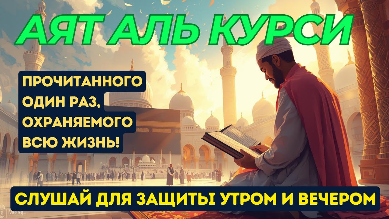 Могущественный Аят аль-Курси – Слушай Утром и Вечером для Спокойствия #короткий