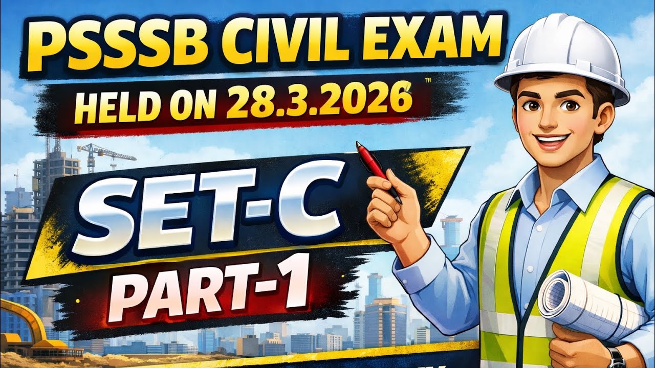 PSSSB JE CIVIL EXAM ANALYSIS & DETAILED SOLUTION (28 March 2026)l FULL PAPER SOLVED