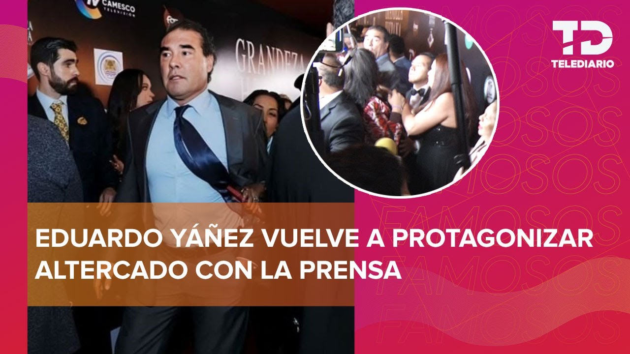Eduardo Yáñez pierde el control y arrebata celular a reportera: 