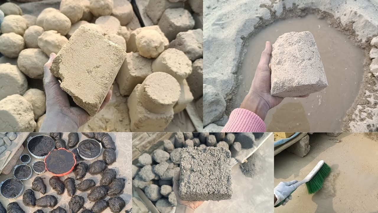 Satisfying crumbling vlog || Cleaning,sifting, shape making, lots of crumbling 