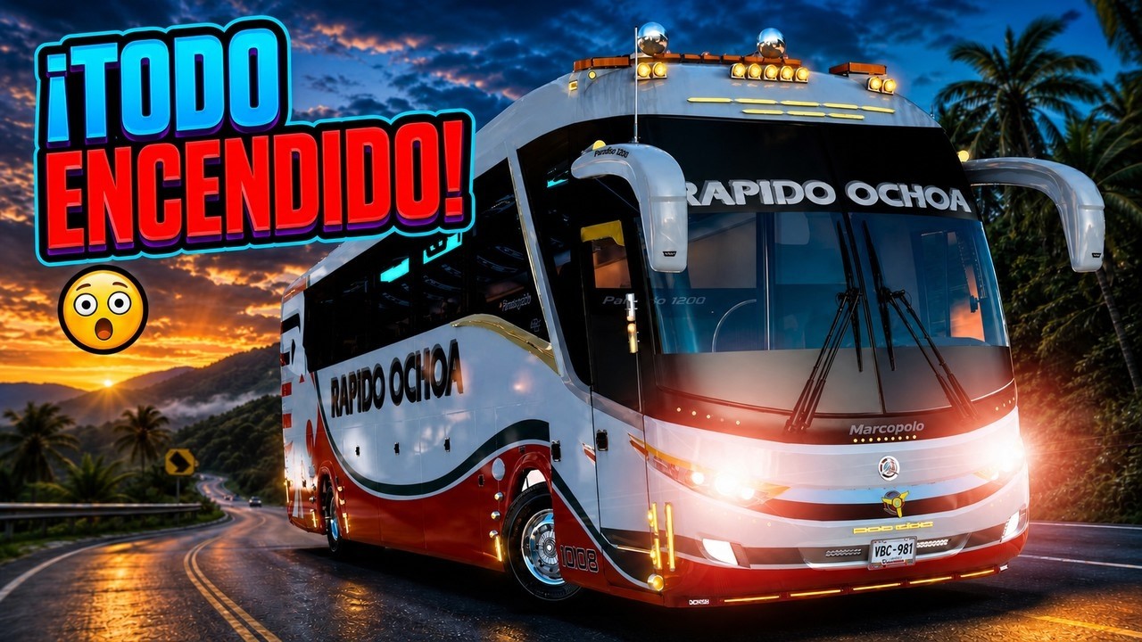 EL BUS CON MAS LUCES Y LUJOS DEL MUNDO | Euro Truck Simulator 2 Mods