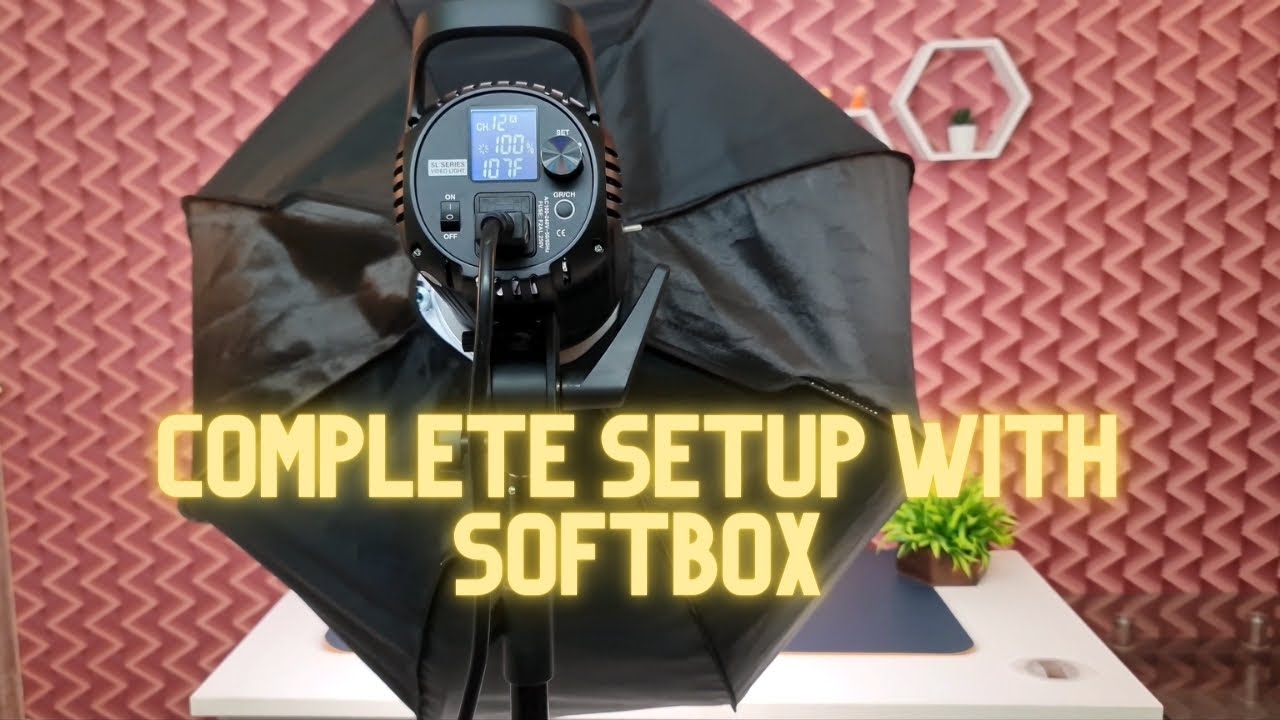 How to setup Godox SB-UE 80cm Softbox (Bowens Mount) with Sl-60W | Godox Sl60W with Soft Box.