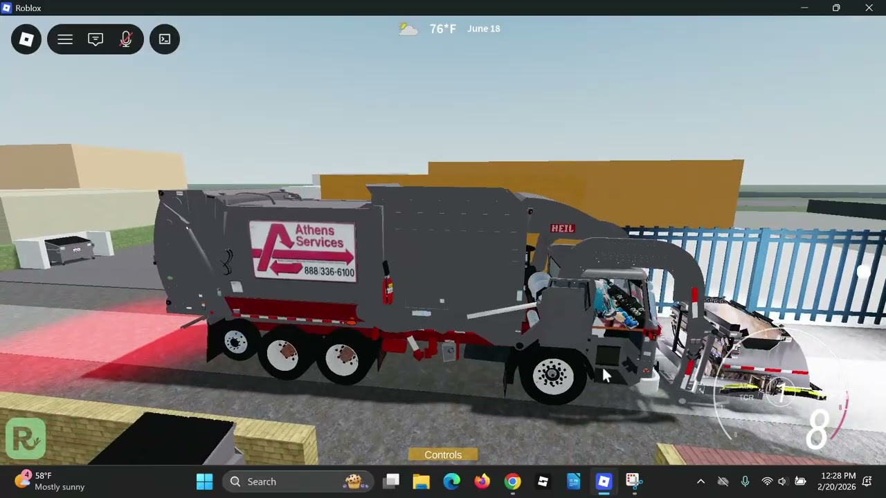 Athens Services ACX Heil Half Pack Freedom w/Curotto Can on heavy trash (Part 1) (1166)