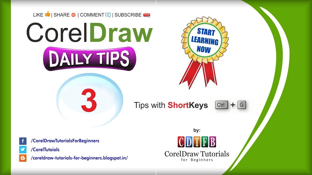 daily tips #3 of corel draw with cdtfb