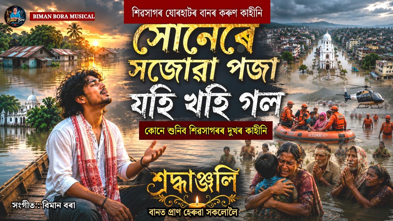 #Sivasagar #Flood Xunere Xojuwa Praja. Assamese Sivasagar Flood Mashup Emotional Song.