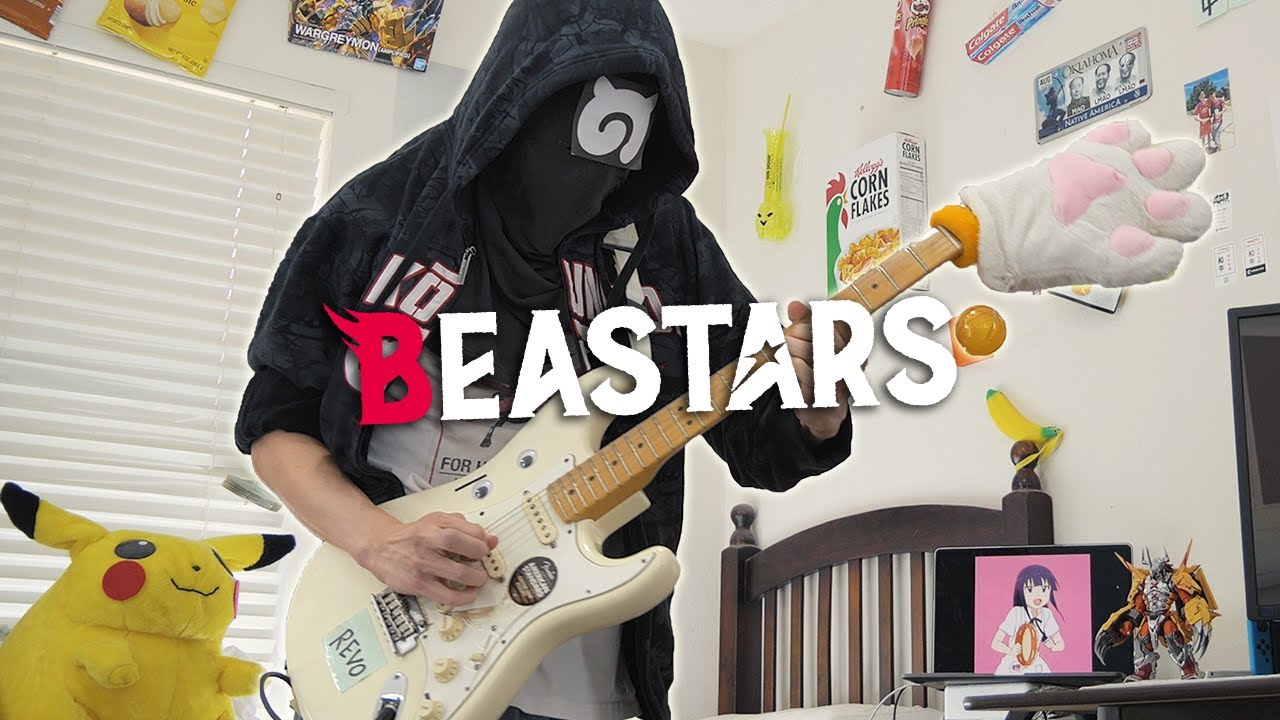 [FULL] YOASOBI - 怪物 Kaibutsu ギター弾いてみた Beastars Season 2 ビースターズ OP (Guitar Cover)