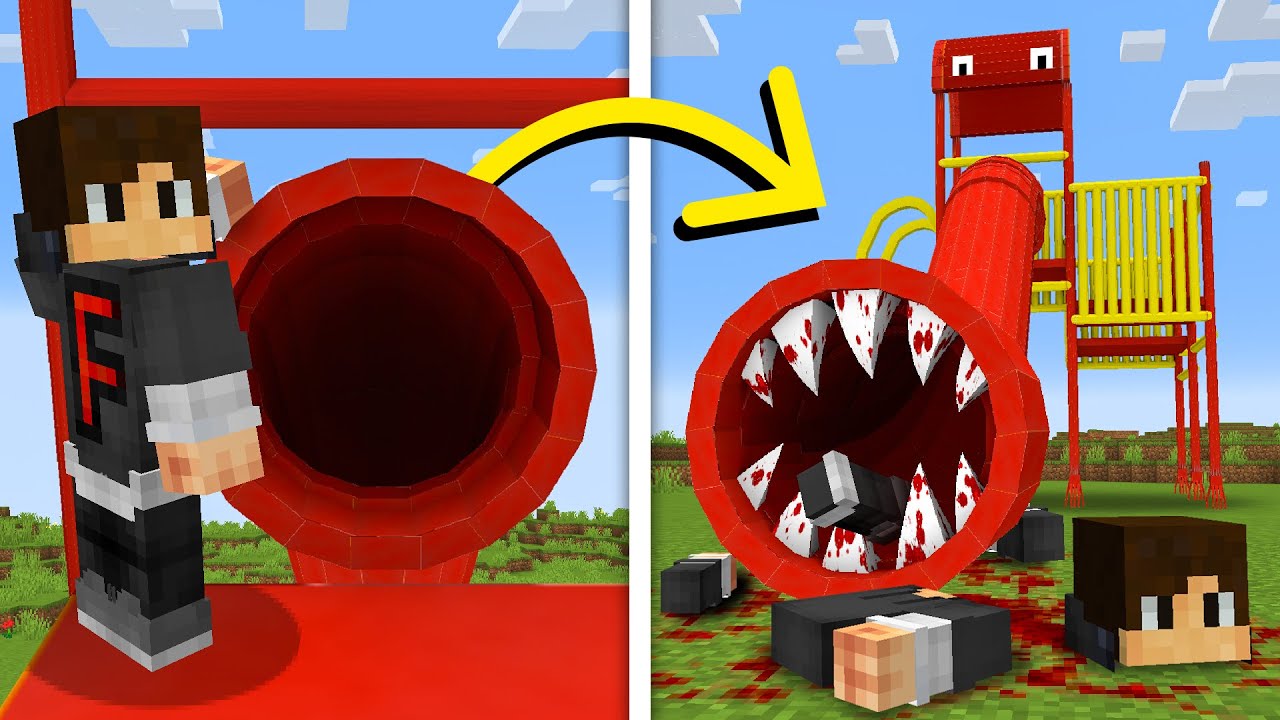 Использую SLIDE EATER, чтобы обмануть друзей в Minecraft