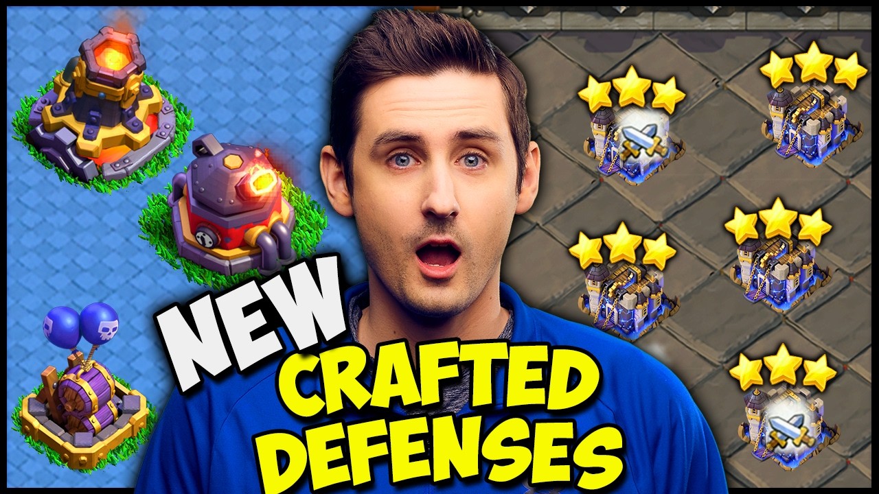 1st NEW Crafted Defense War in Clash of Clans!!