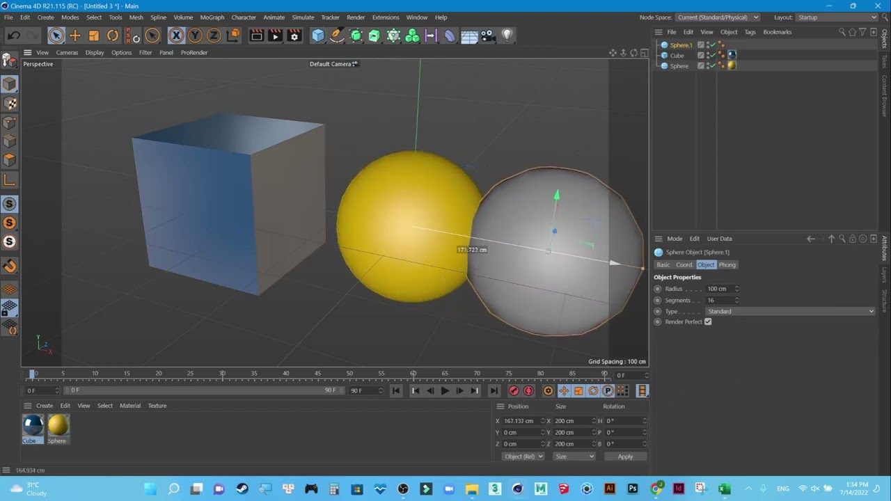 C4D Render Bài 1