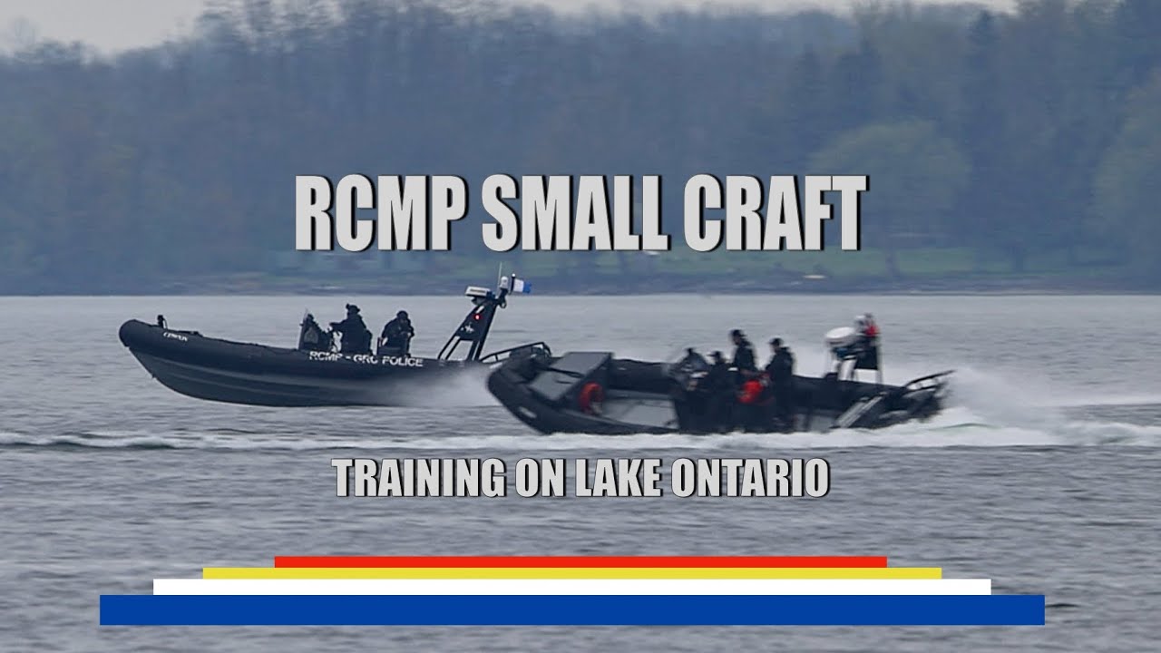 RCMP Small Craft training on Lake Ontario   4K
