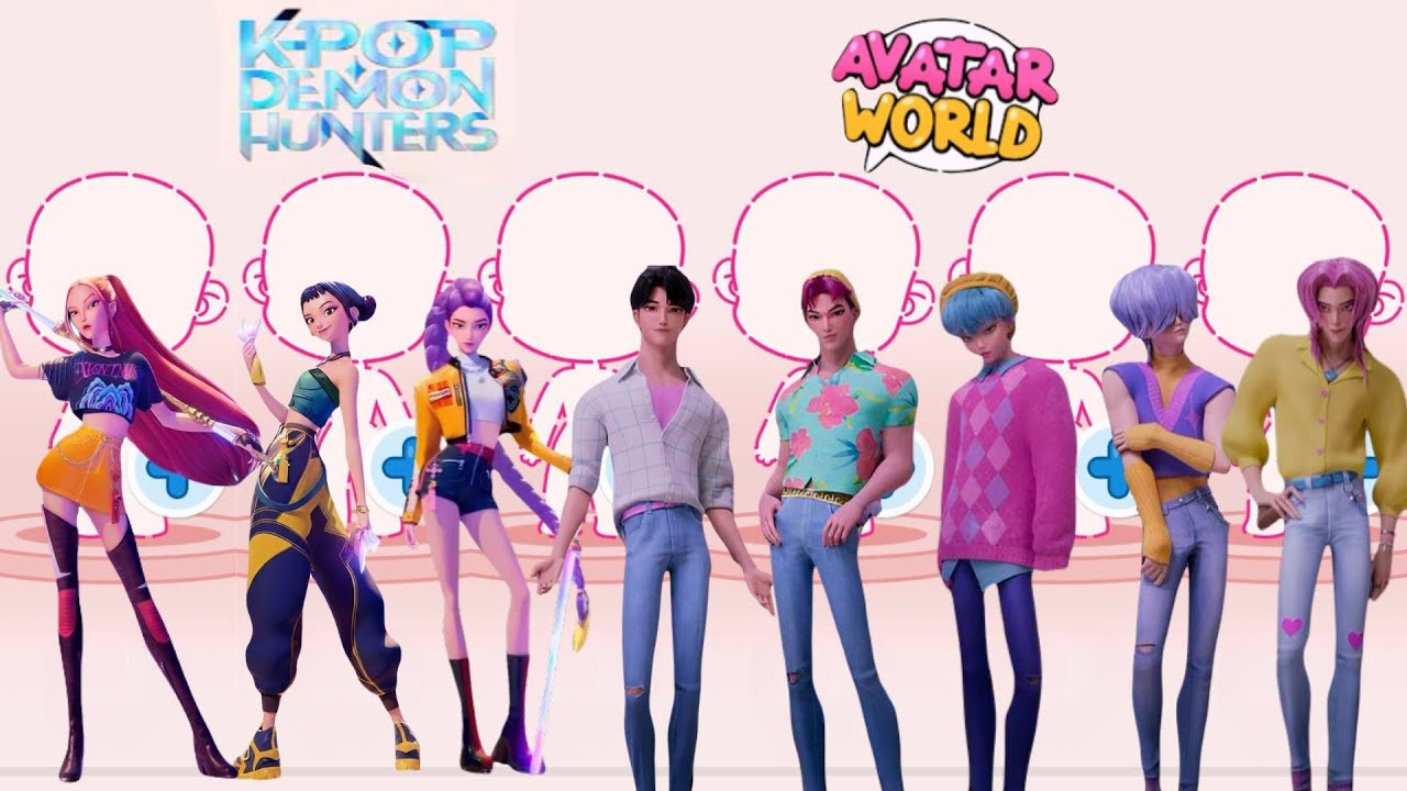 Creating K Pop Demon Hunters in Avatar World #avatarworld #avatarstory