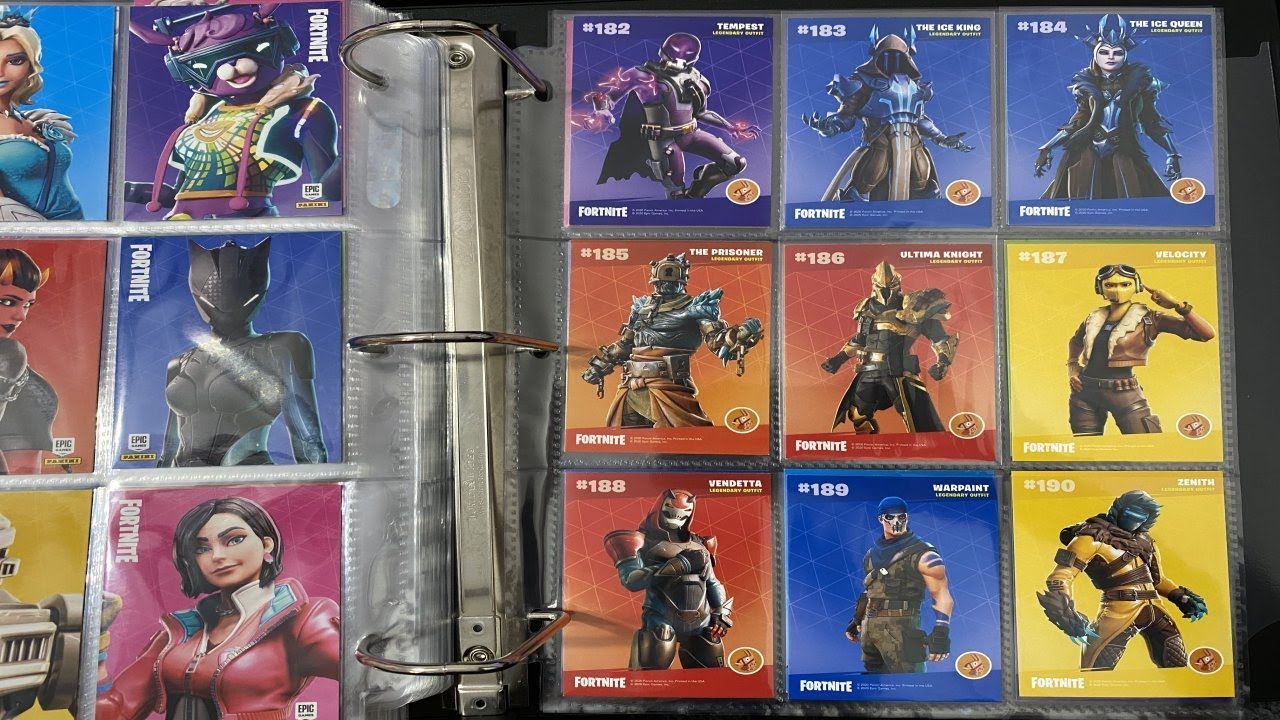 How I Completed The ENTIRE Fortnite Series 2 Panini Trading Card Base Set! (Fortnite Battle Royale)