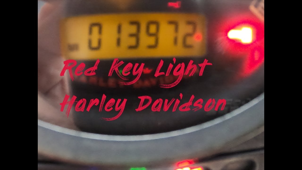 Red Key Light On Harley-Davidson
