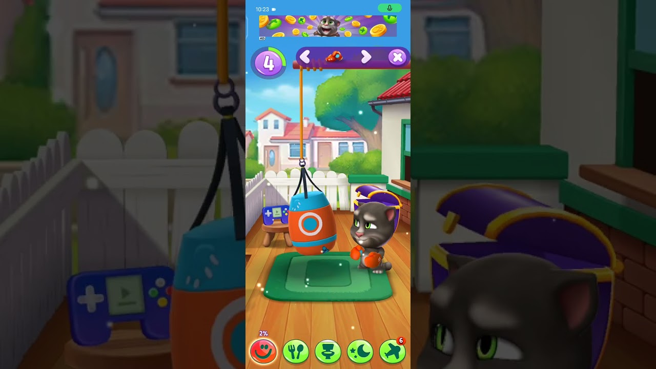 Talking Tom 2 😻 eating time 🥨 new Android game play 