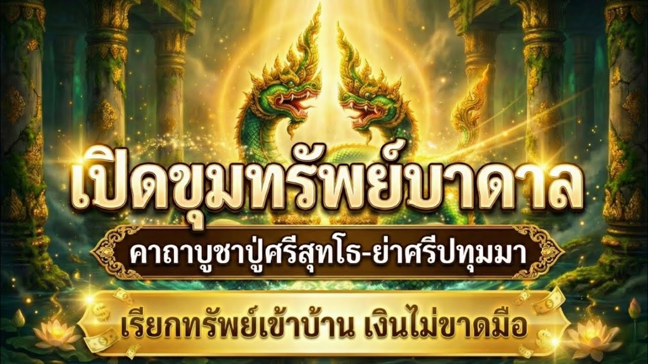 เปิดขุมทรัพย์บาดาล คาถาบูชาปู่ศรีสุทโธ ย่าศรีปทุมมา เรียกทรัพย์เข้าบ้าน เงินไม่ขาดมือ