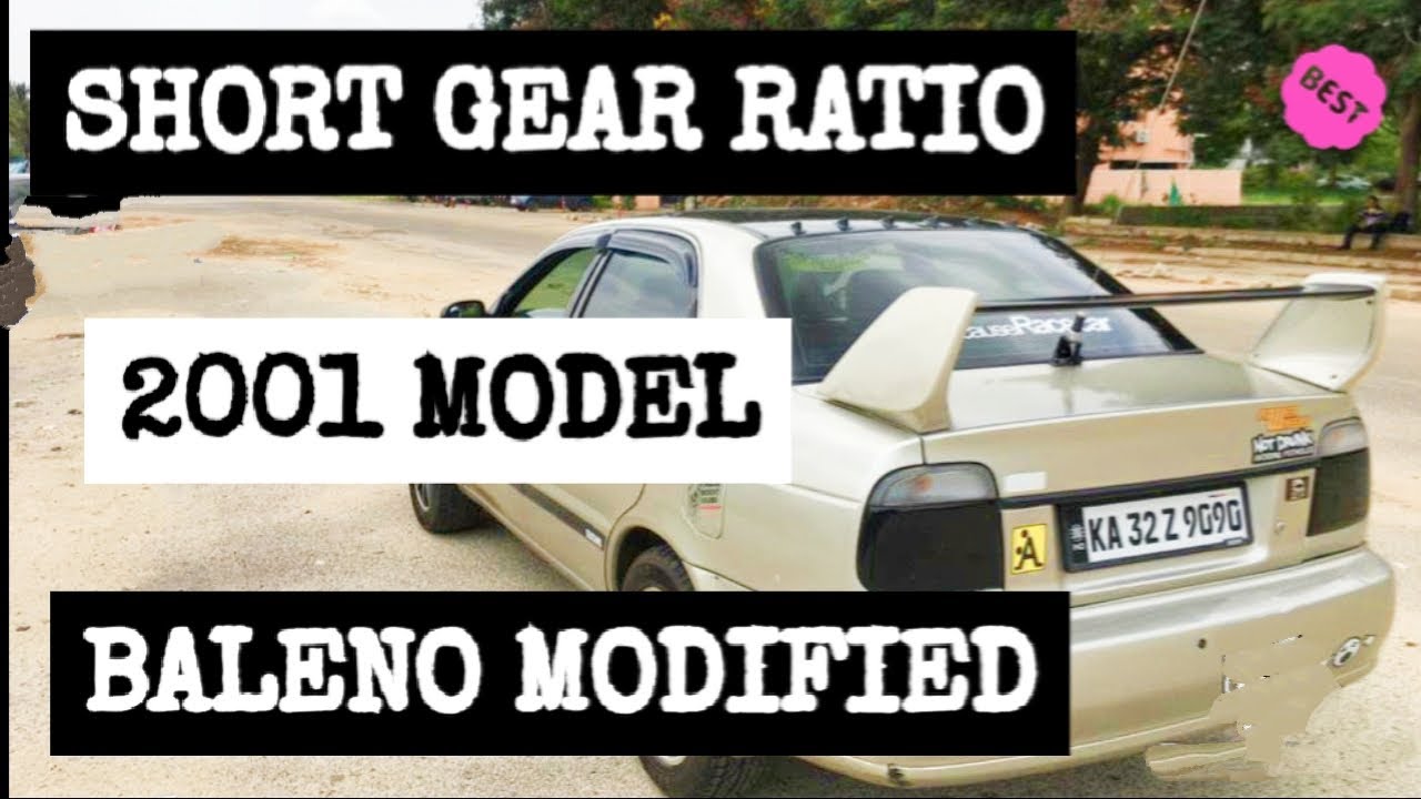 MARUTI SUZUKI BALENO MODIFIED | TYPE 1 BALENO | OLD MODEL BALENO| SHORT RATIO GEARBOX | SIDE EXHAUST