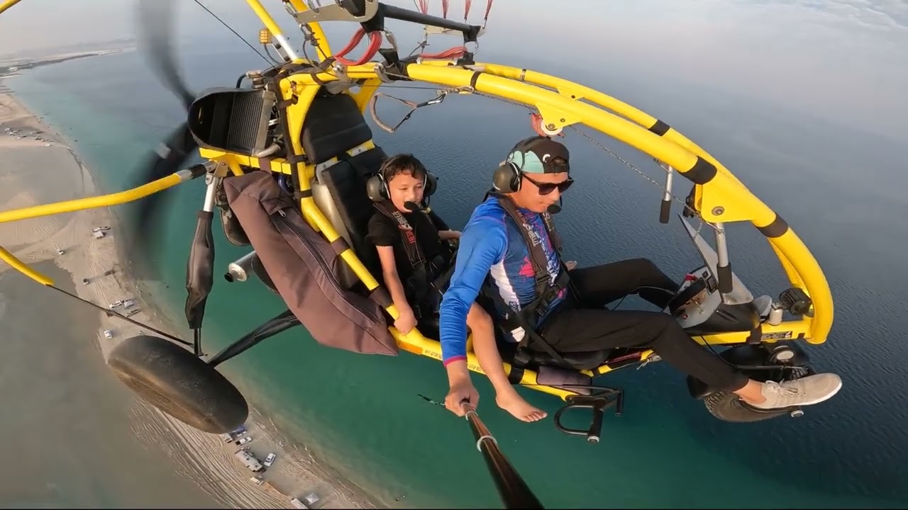 Captain Samer First Trip On Qatar Sky Masters Paratrike - 19.6.2024
