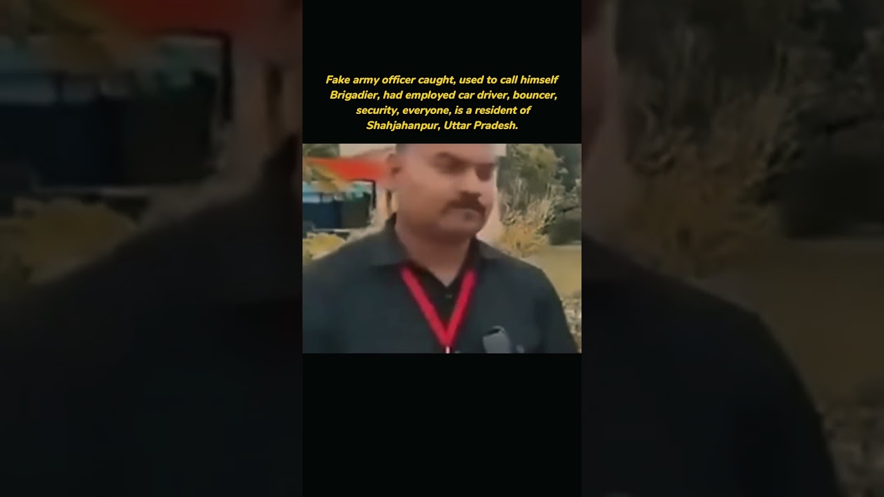 Фальшивый армейский офицер пойман #полиция #индийскаяармия #офицер #власть #оборона #солдат #безо...