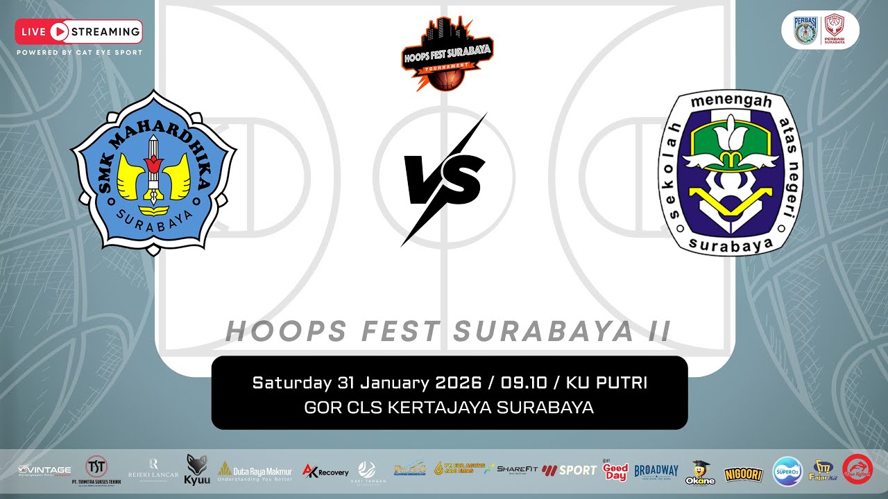 SMK MAHARDIKA VS SMAN 5 | KU PUTRI | HOOPS FEST SURABAYA 2026